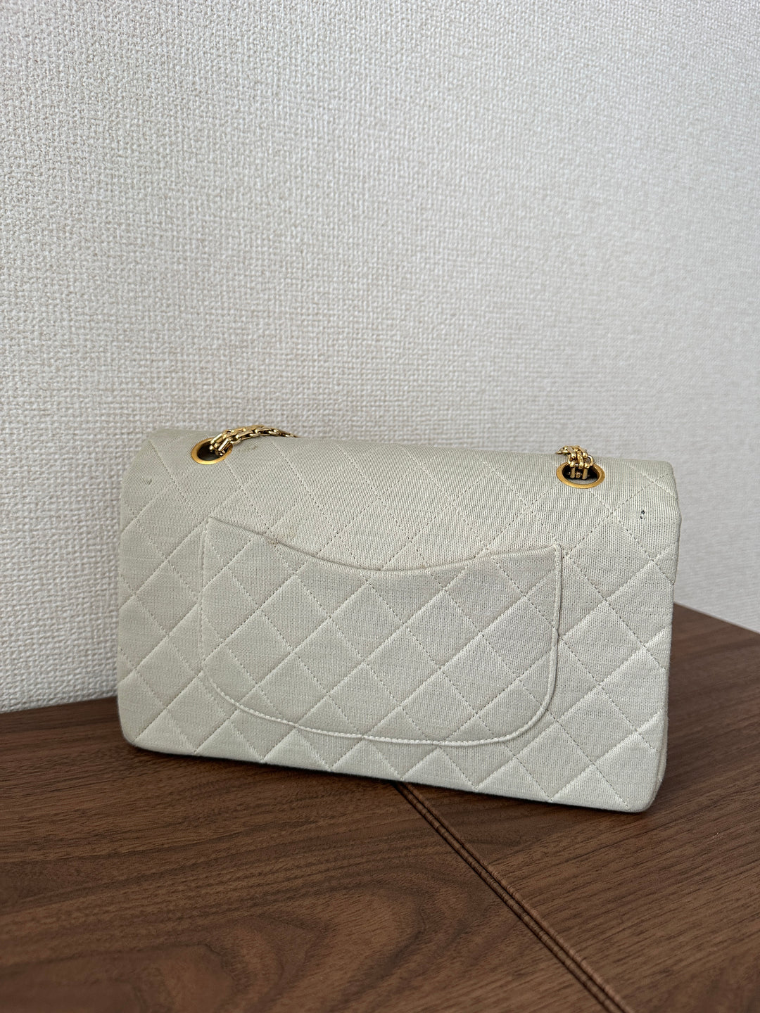 Chanel Fabric Classic Flap 25🤍 | Timeless Elegance in Ivory