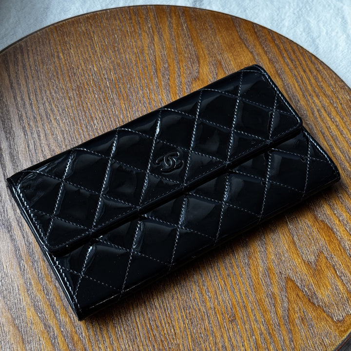 Chanel So Black Long Wallet 🖤✨