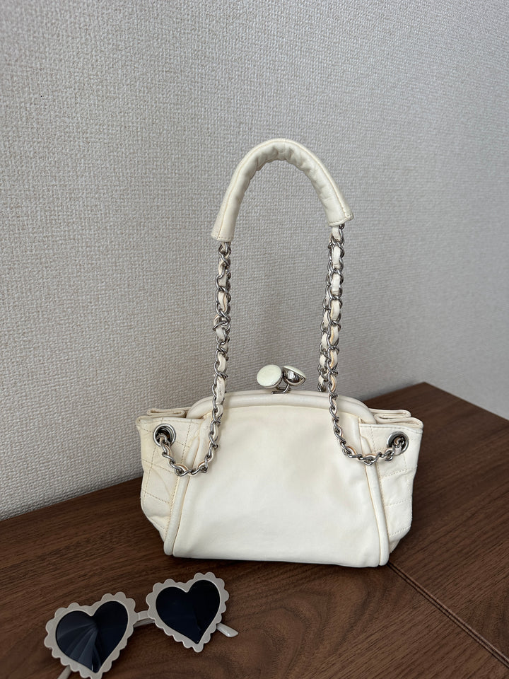Chanel Kiss Lock Mini “Yuanbao” Bag 🤍 | Rare Vintage Sweetness