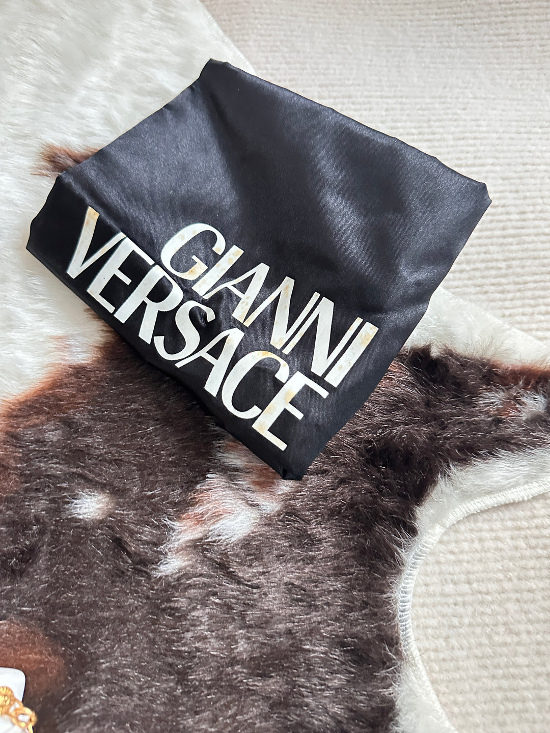 Versace Vintage “Sun God” Moonlight Box Bag 🌞✨ | Radiant Elegance from the House of Versace