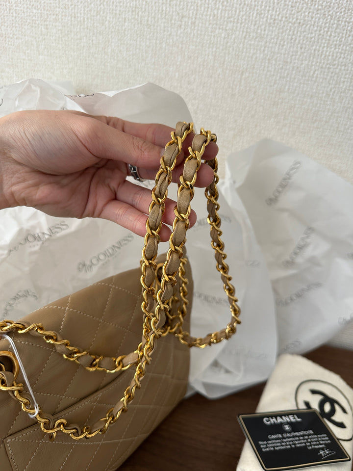 Chanel CF Double Flap “Paris Exclusive” Mini 🤎 | Rare Milk Tea Perfection