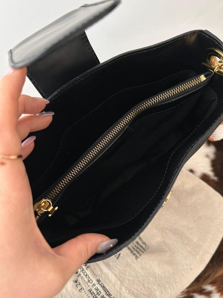 CELINE Macadam Small Tote / Shoulder Bag 🖤✨｜Rare Petite Size × Classic Gold Ring Details × Excellent Condition