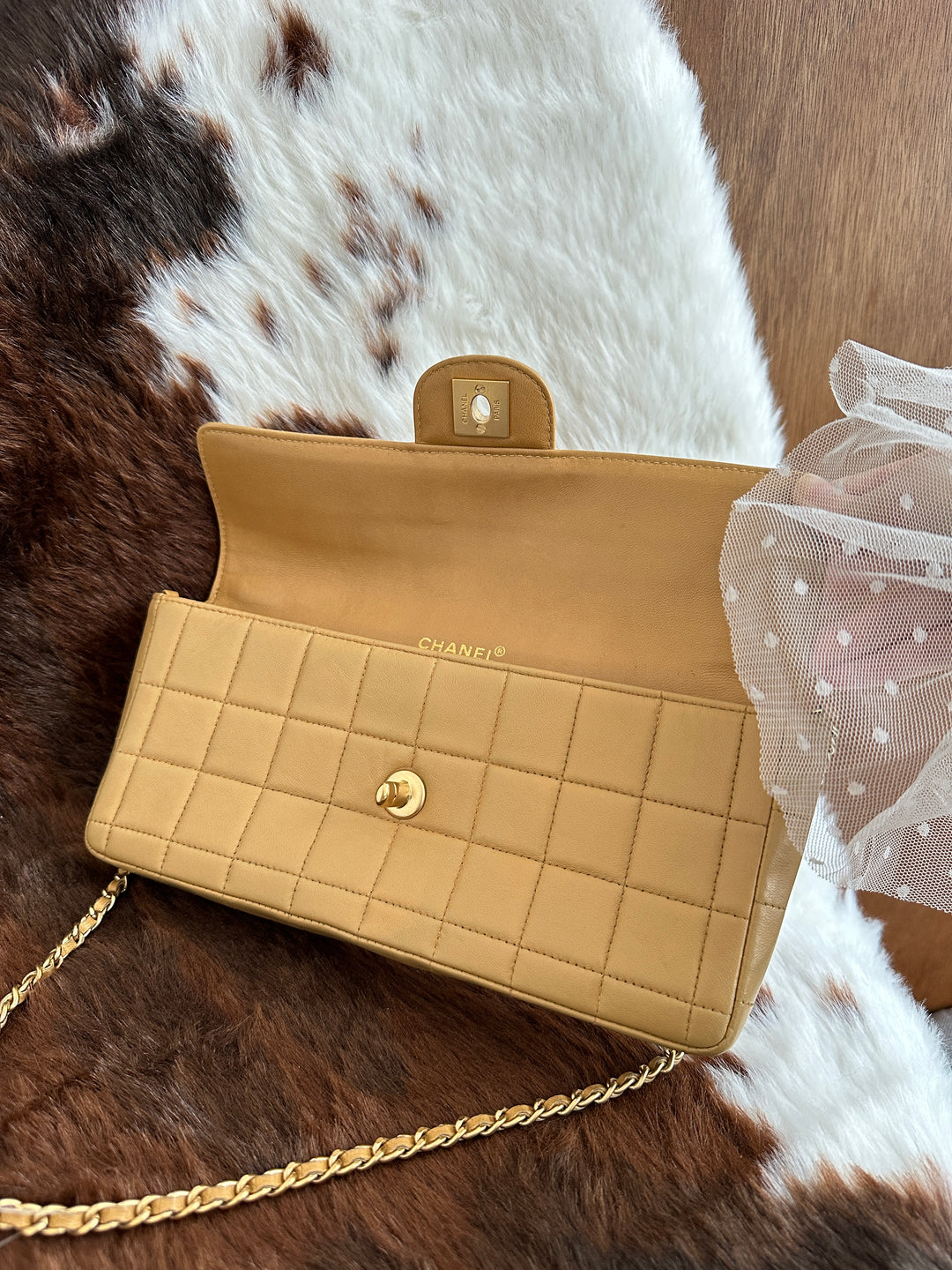 CHANEL Chocolate Bar East West Chain Bag 🤎｜Sticker Included × Full Leather × East West Silhouette