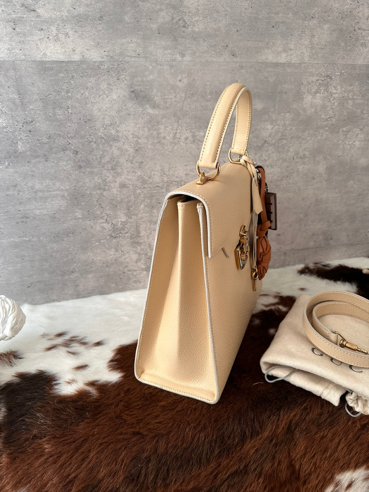 GUCCI Padlock Kelly-Style Top Handle Bag 🤎｜Full Set × Original Strap × Key &amp; Mirror