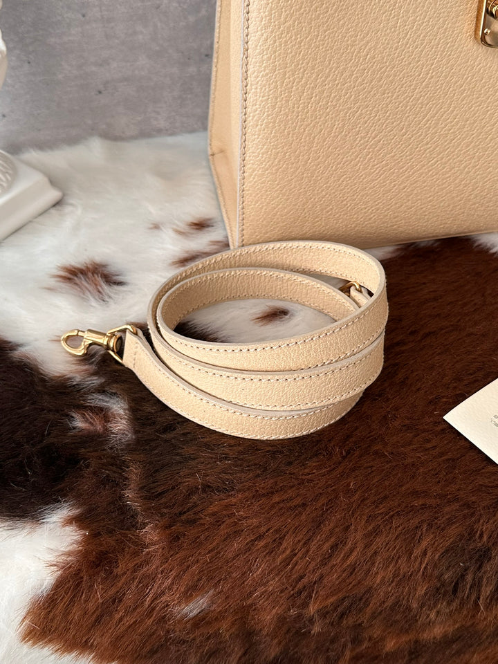 GUCCI Padlock Kelly-Style Top Handle Bag 🤎｜Full Set × Original Strap × Key &amp; Mirror