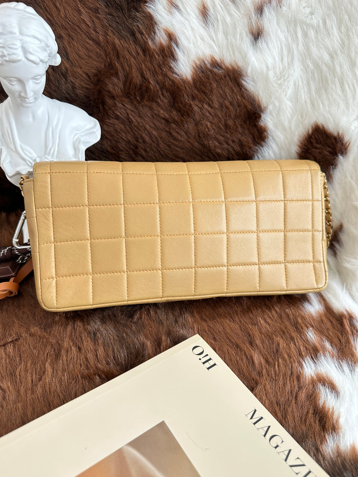CHANEL Chocolate Bar East West Chain Bag 🤎｜Sticker Included × Full Leather × East West Silhouette