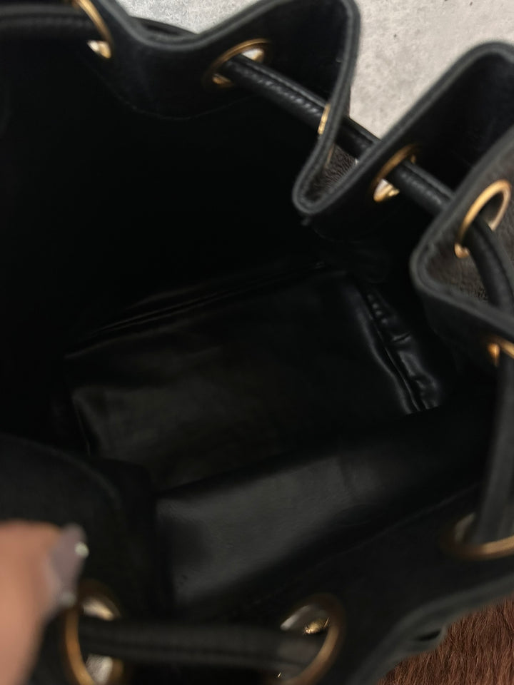 CHANEL Caviar Leather Gold Ball Bucket Bag 🖤｜Small Size × Baby Pouch × Great Capacity