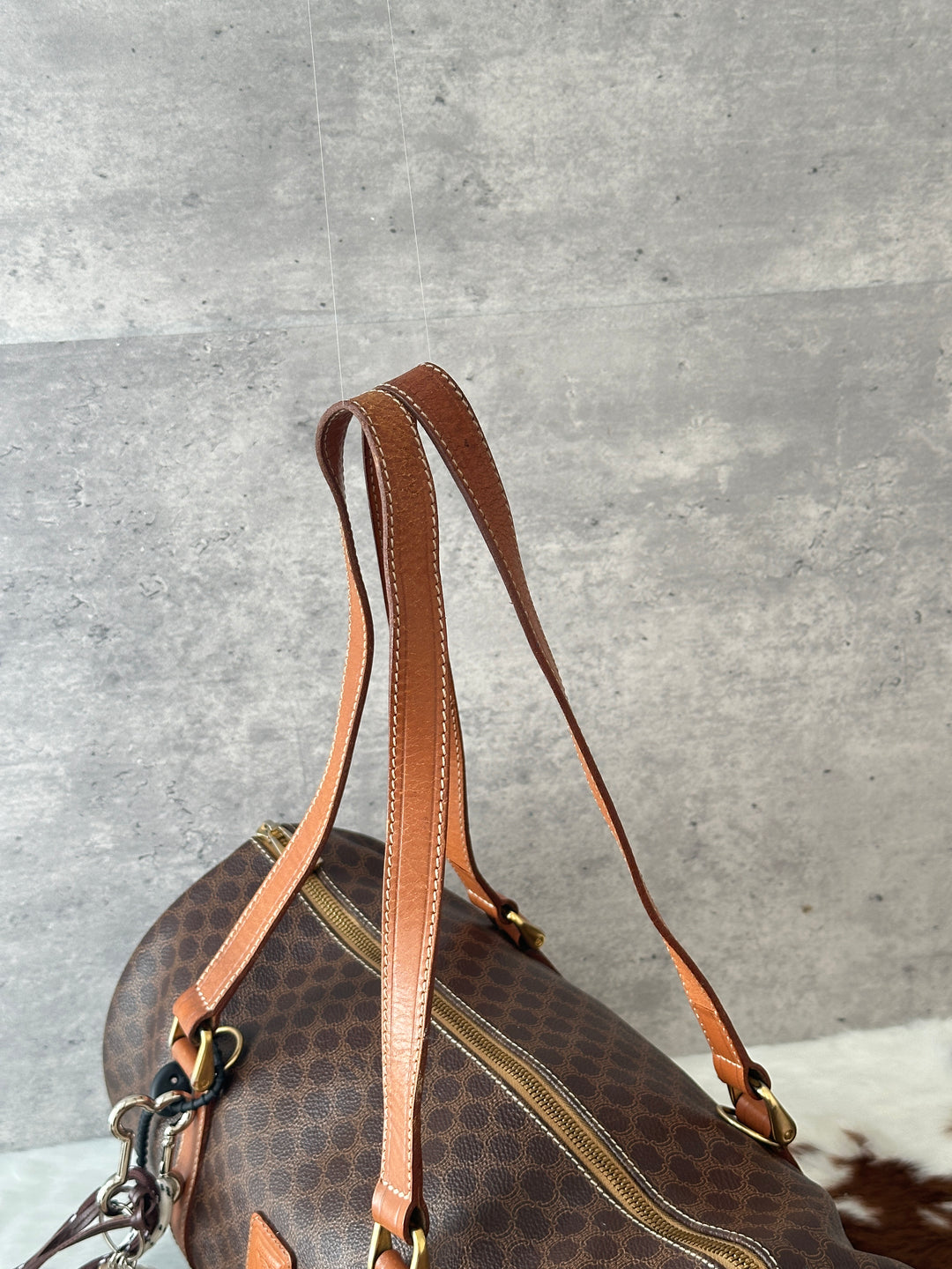 CELINE Macadam Papillon Shoulder Bag 🤎｜Classic Monogram × Roomy Cylinder Shape × Shoulder-Friendly