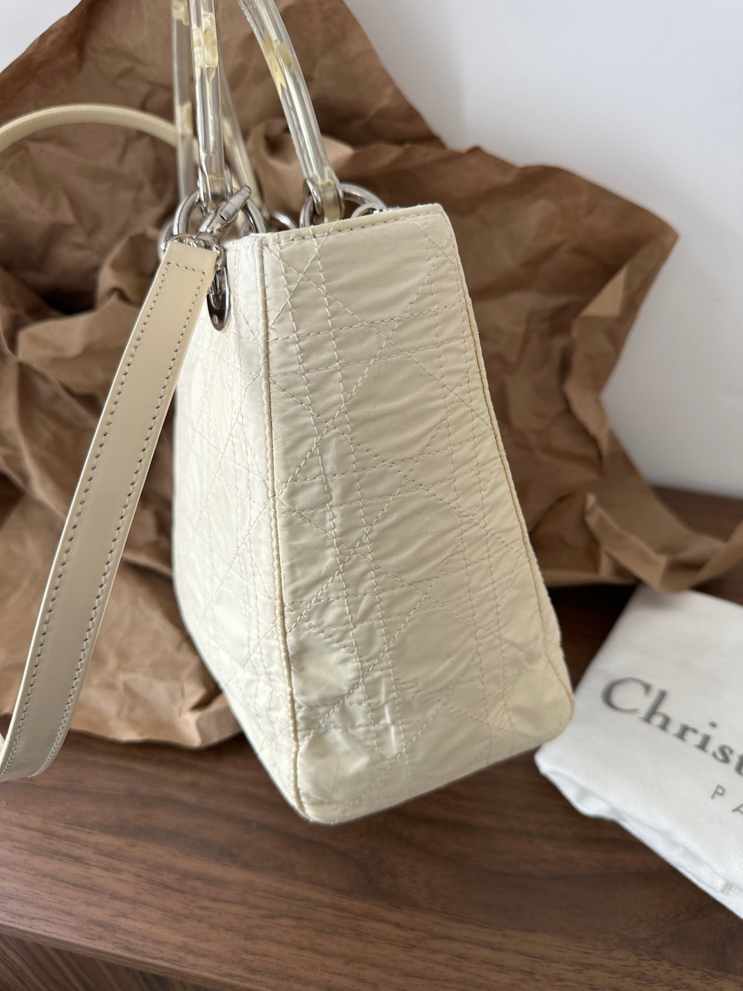 Lady Dior “Crystal Handle” Special Edition 🤍 | Timeless Elegance with a Modern Twist