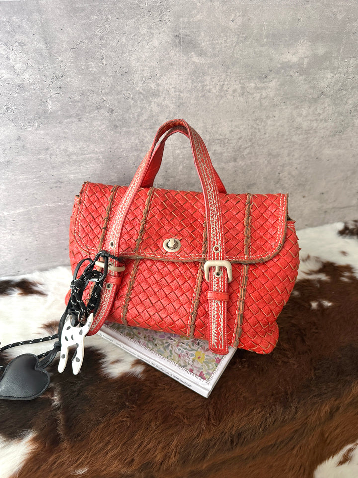 Bottega Veneta Intrecciato Top Handle Bag ❤️｜Classic Woven Leather × Contrast Stitching × Practical Daily Size