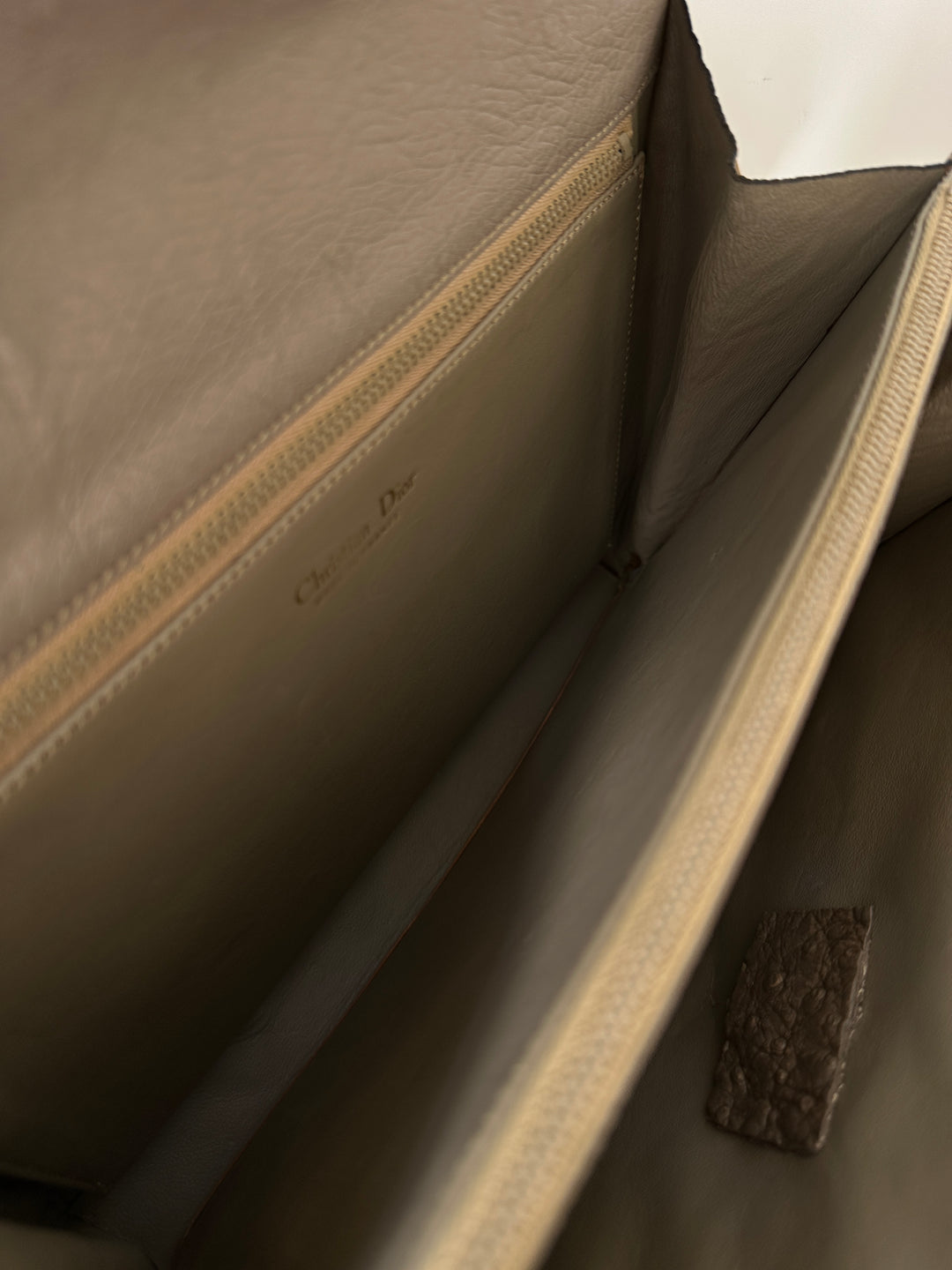 Dior Ostrich Leather Shoulder Bag 🕊️ | Refined Simplicity Meets Timeless Craftsmanship