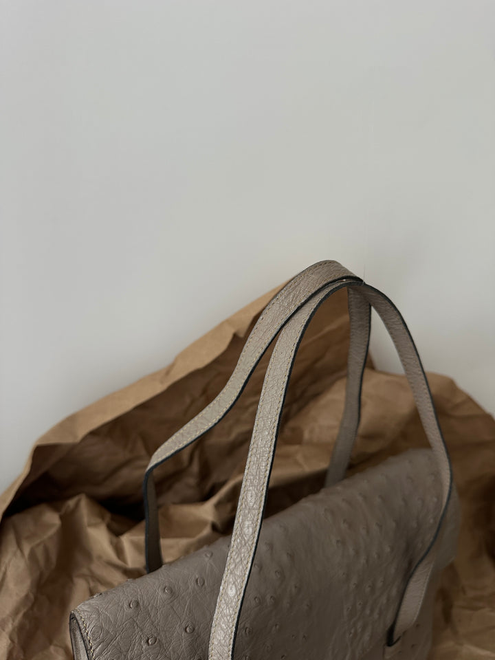 Dior Ostrich Leather Shoulder Bag 🕊️ | Refined Simplicity Meets Timeless Craftsmanship