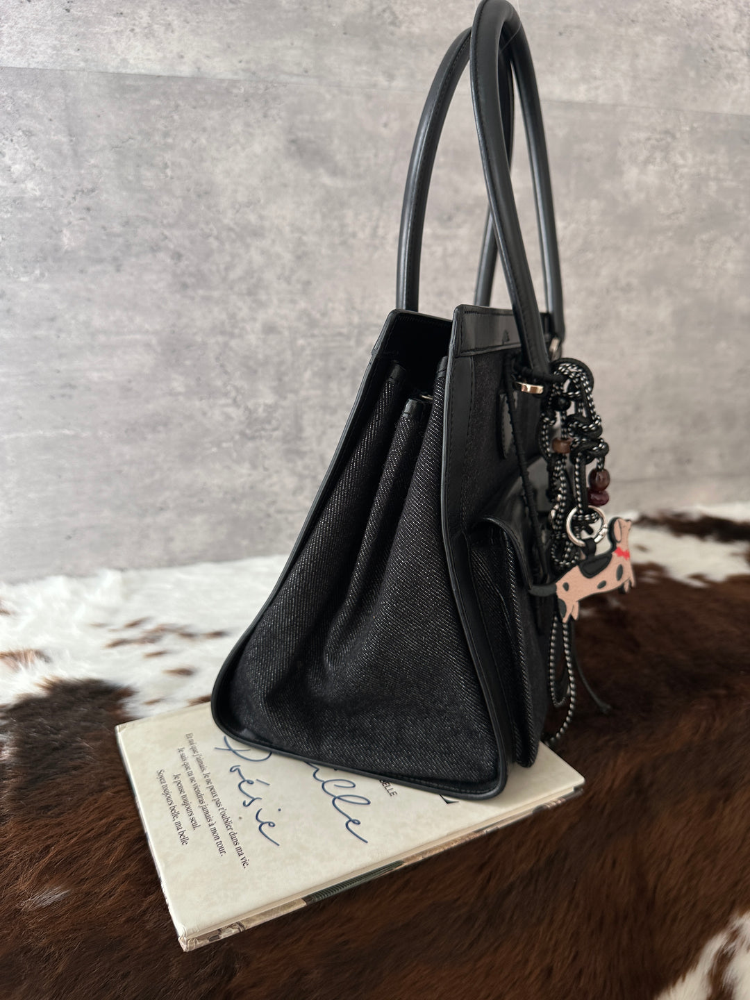 Dior Denim East West Tote Bag 🖤｜Denim &amp; Leather × Doctor-Bag Shape × Shoulder-Friendly