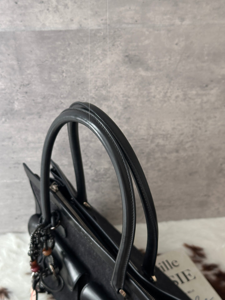 Dior Denim East West Tote Bag 🖤｜Denim &amp; Leather × Doctor-Bag Shape × Shoulder-Friendly