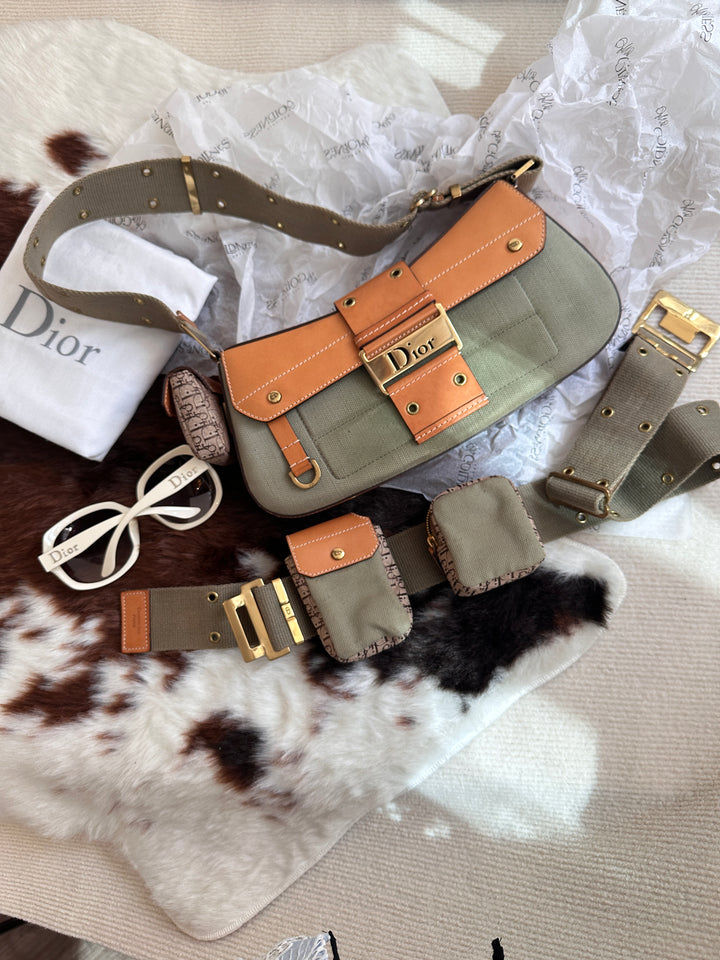 Dior Vintage Punk Hobo + Strap Set 🖤 | Galliano Era Icon Reborn