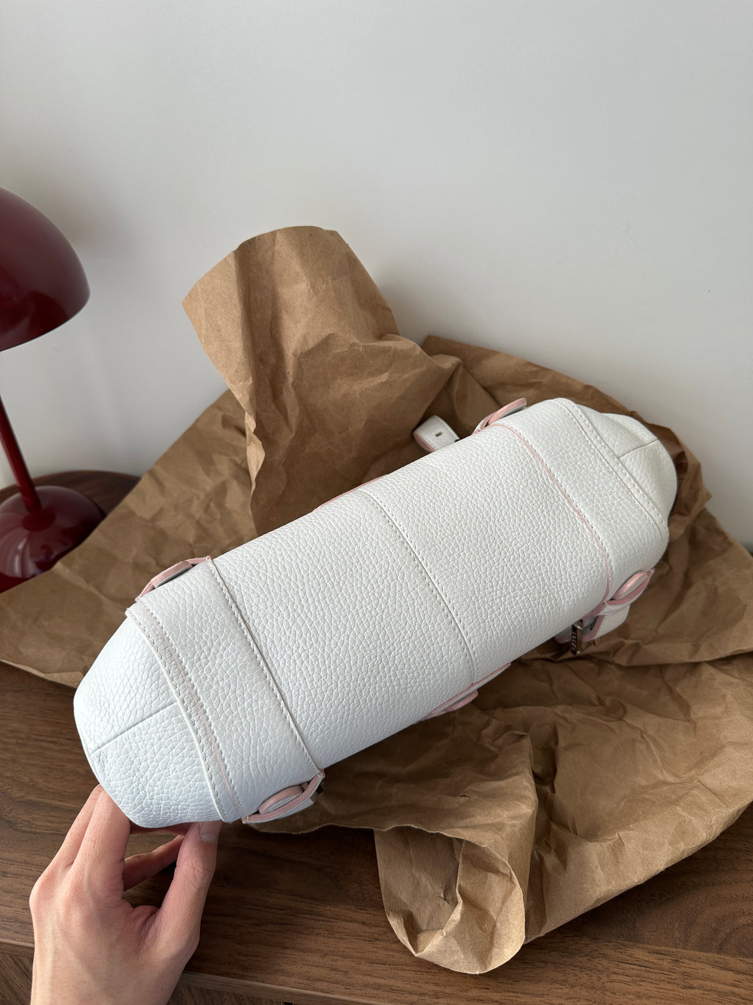 Loewe All-White UFO Bag 🤍 | Clean Lines, Playful Spirit