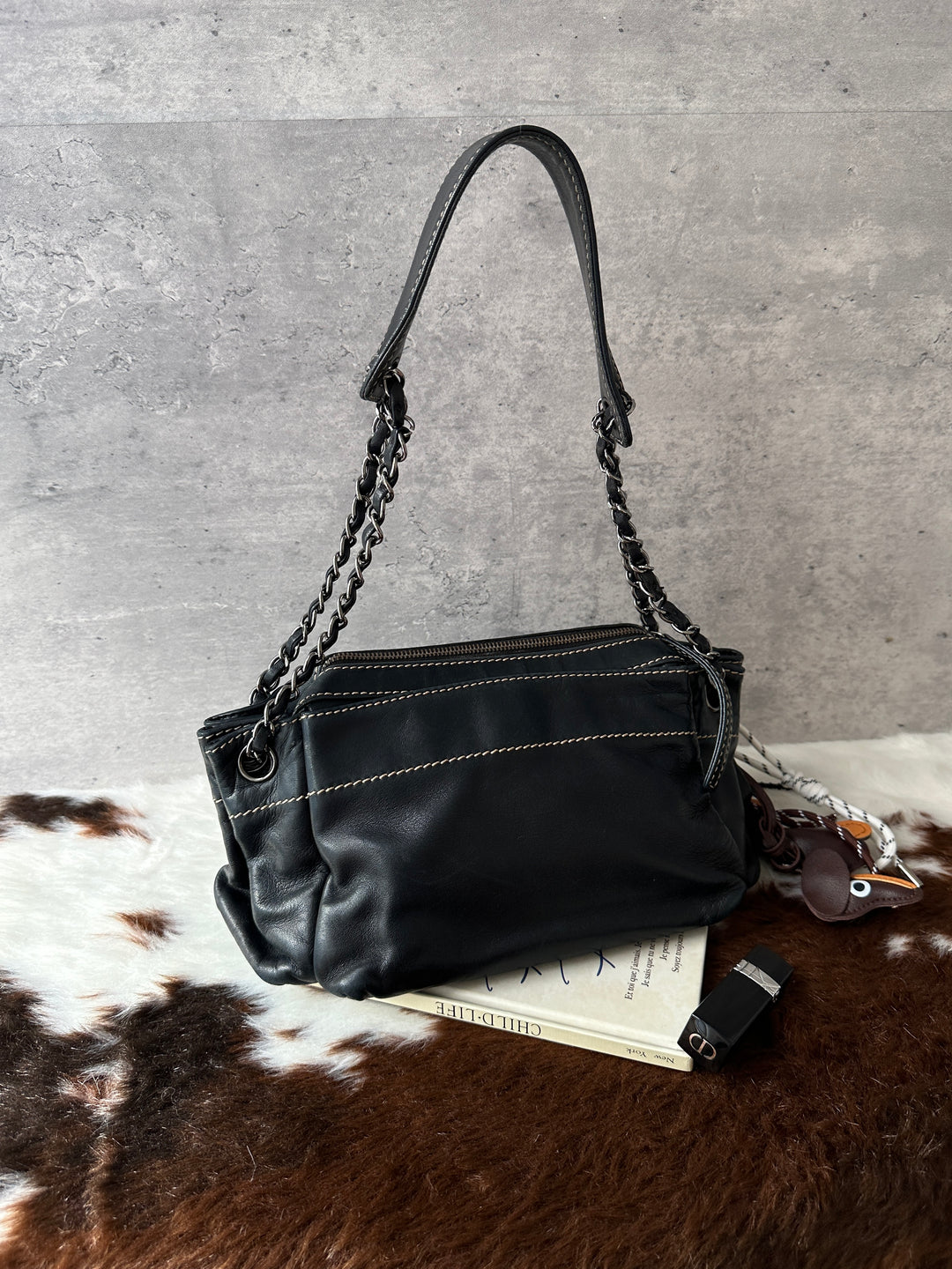 CHANEL Calfskin Chain Shoulder Bag 🖤｜Practical Daily Size × Shoulder-Friendly × Great Price