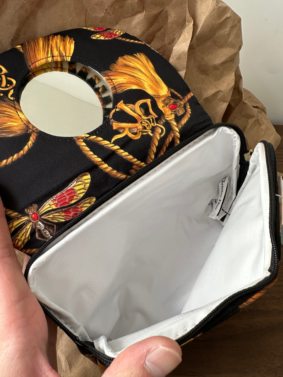 Dior “Pumpkin Carriage” Pouch 🎃🐎 | Whimsical Elegance in Classic Dior Style