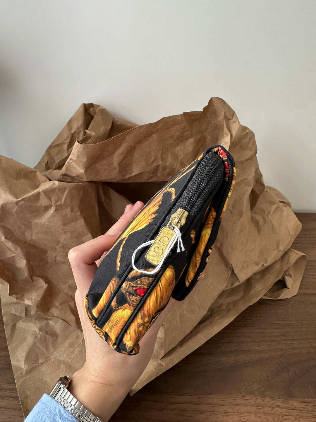 Dior “Pumpkin Carriage” Pouch 🎃🐎 | Whimsical Elegance in Classic Dior Style