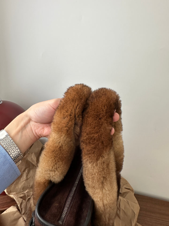 Ferragamo Teddy Handle Tote 🐻🍂 | Cozy Luxury for the Season