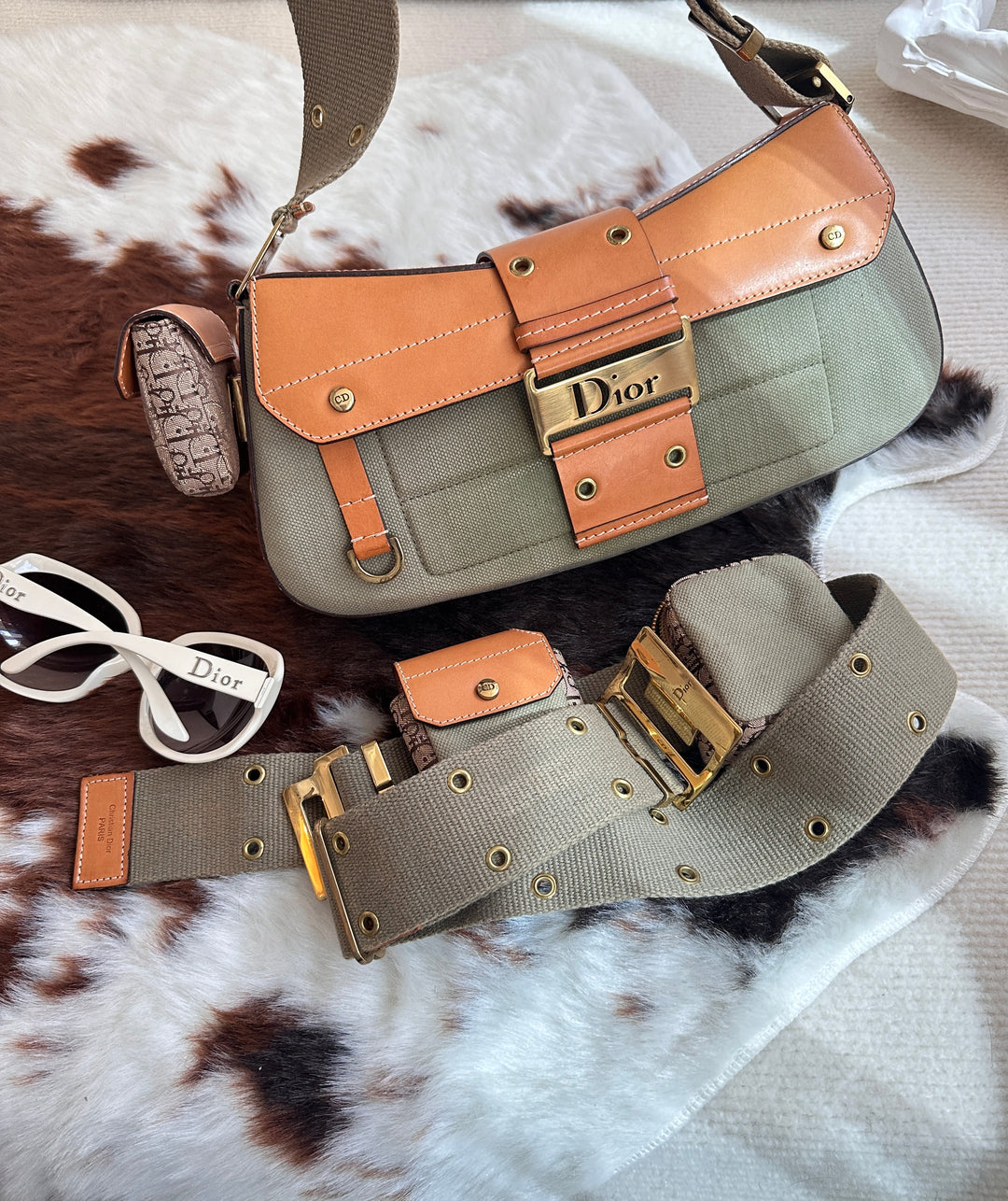 Dior Vintage Punk Hobo + Strap Set 🖤 | Galliano Era Icon Reborn