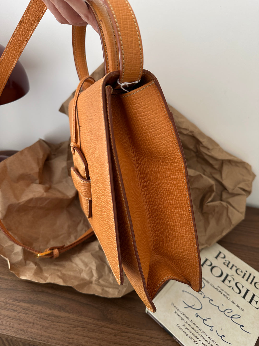 Loewe “Leaf Flap” Top Handle Bag 🍂 | Warm Autumn Elegance