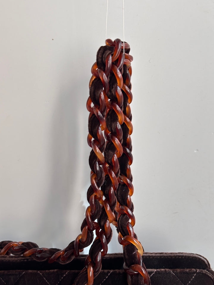 Chanel Tortoiseshell Velvet Tote 🤎 | Quiet Luxury in a Rare Vintage Form