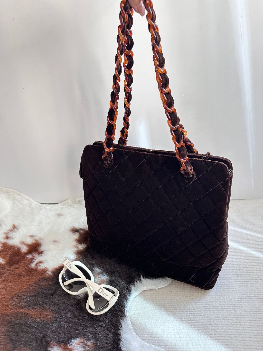 Chanel Tortoiseshell Velvet Tote 🤎 | Quiet Luxury in a Rare Vintage Form