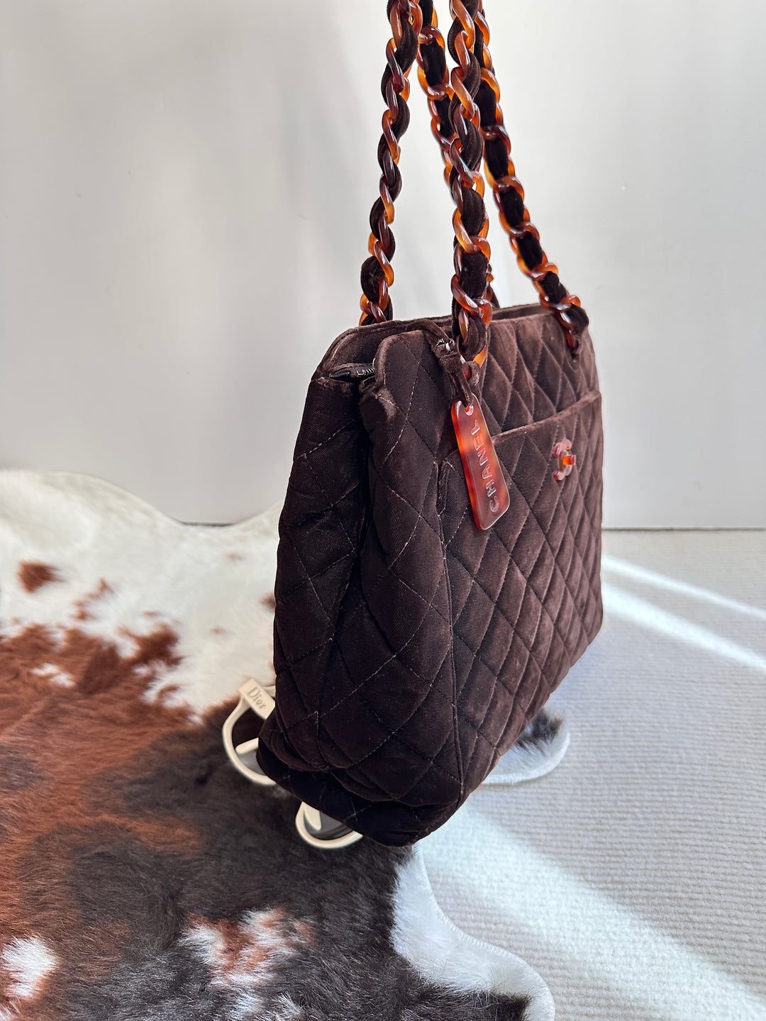 Chanel Tortoiseshell Velvet Tote 🤎 | Quiet Luxury in a Rare Vintage Form