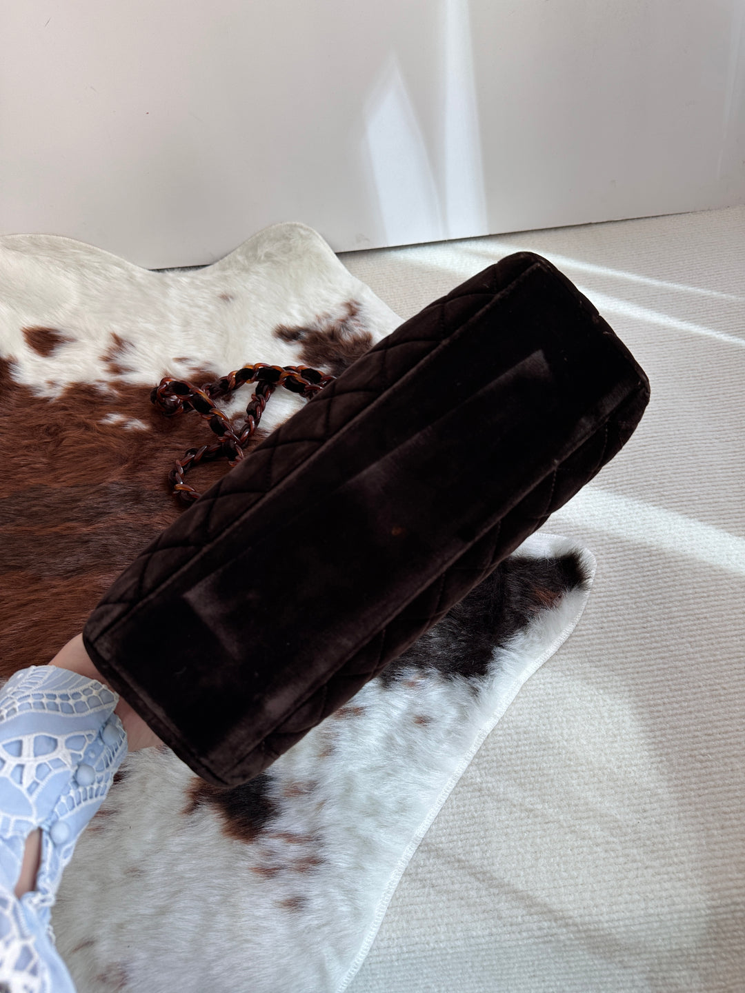 Chanel Tortoiseshell Velvet Tote 🤎 | Quiet Luxury in a Rare Vintage Form