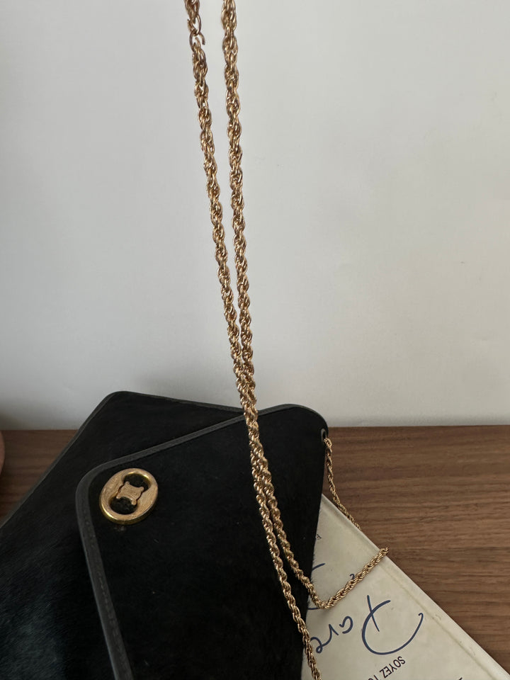 Celine Calf Hair Chain Bag 🖤🐴 | Timeless Parisian Chic