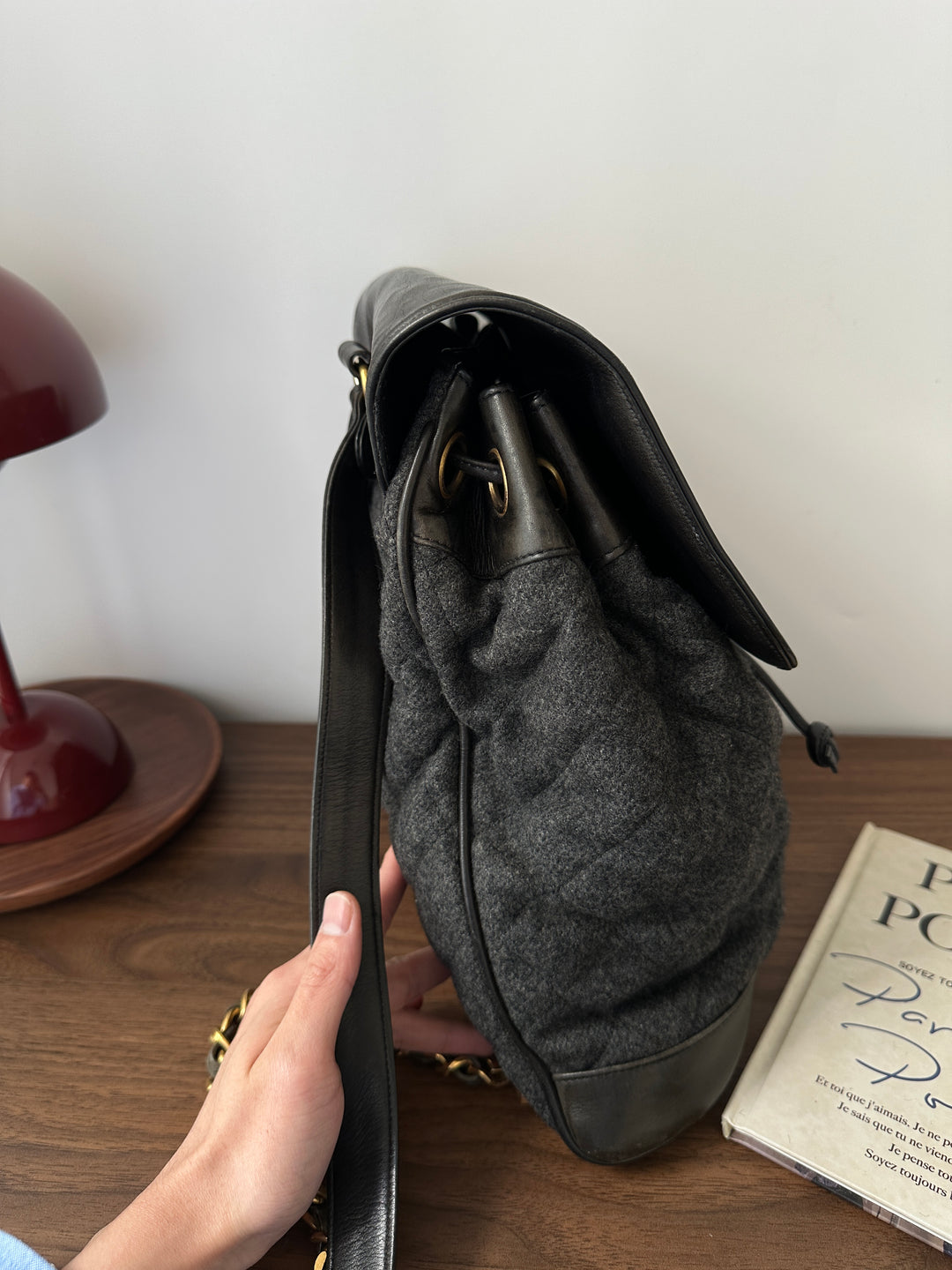 Chanel Large CC Turn Lock Backpack 🖤 | Tweed & Leather Perfection