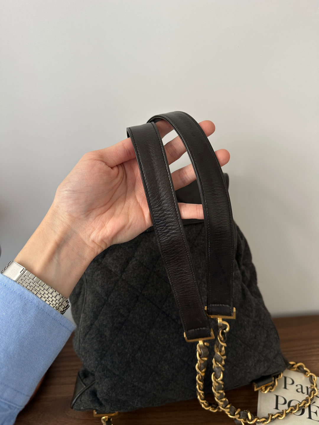 Chanel Large CC Turn Lock Backpack 🖤 | Tweed & Leather Perfection