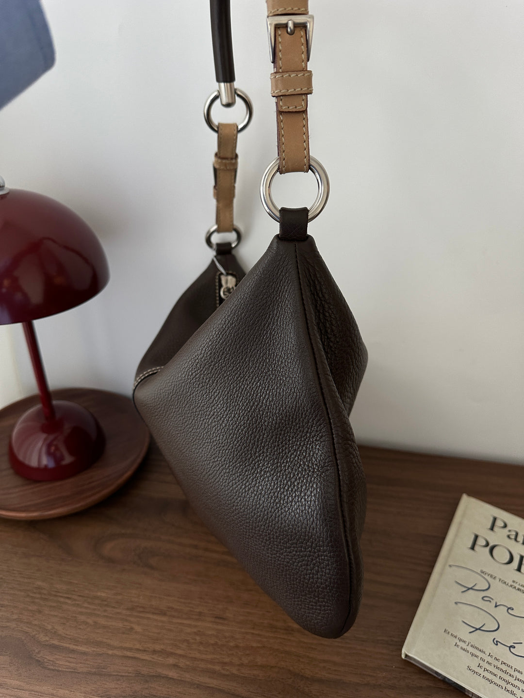 Prada Chocolate Brown Hobo 🍫 | Everyday Sophistication in Pebbled Leather