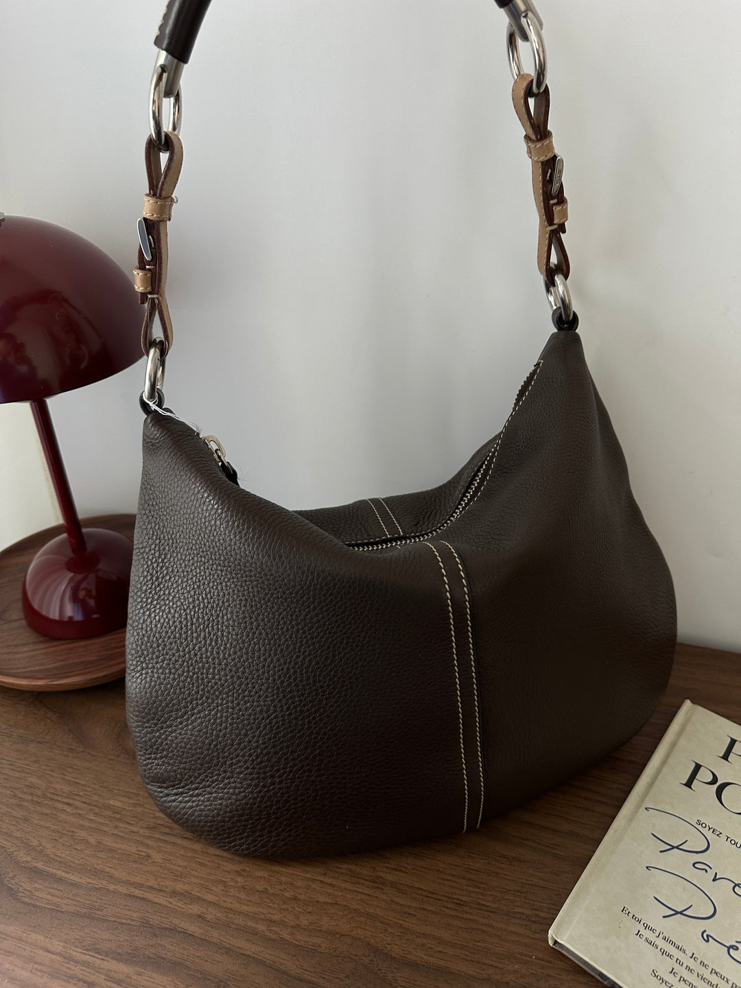 Prada Chocolate Brown Hobo 🍫 | Everyday Sophistication in Pebbled Leather