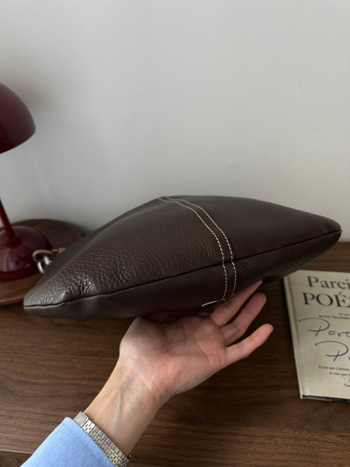 Prada Chocolate Brown Hobo 🍫 | Everyday Sophistication in Pebbled Leather