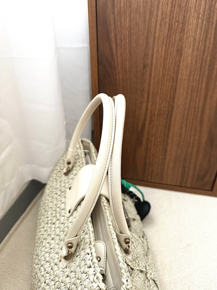 Ferragamo Horseshoe Buckle Crochet Hobo Bag（Ivory White）｜Vintage Summer Charm 🤍🌿