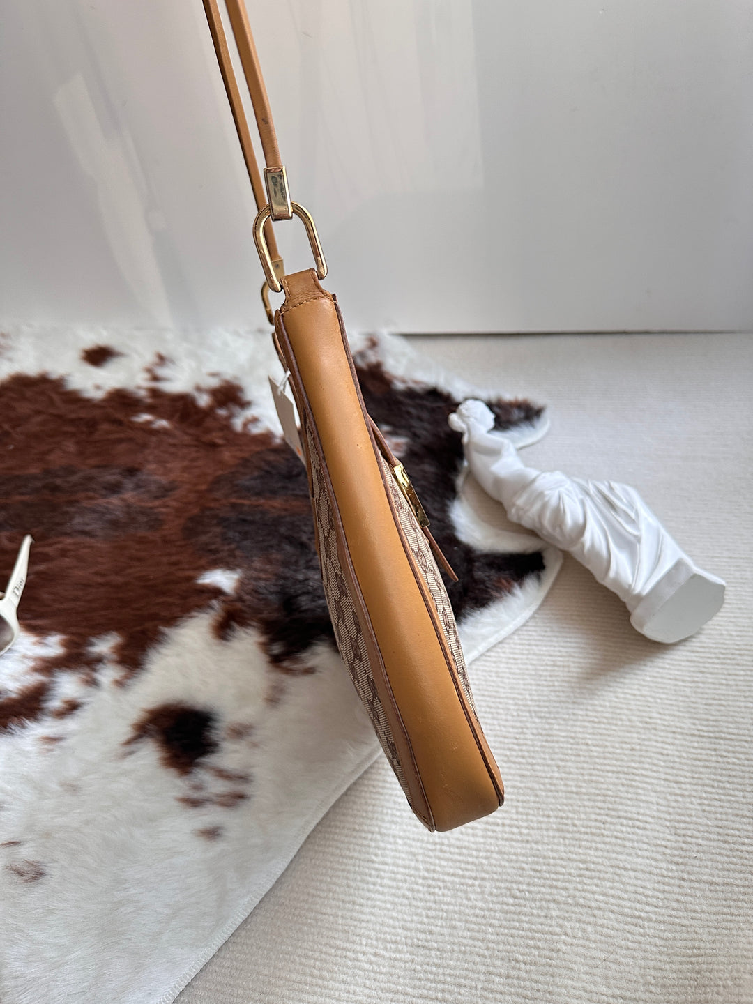 Gucci Monogram “Milk Tea” Large G-Buckle Hobo 🤎 | Retro Chic Meets Everyday Elegance