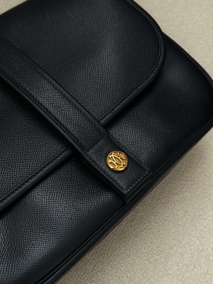 HERMÈS H Clasp Shoulder Bag – Rare 90s Vintage 🖤✨