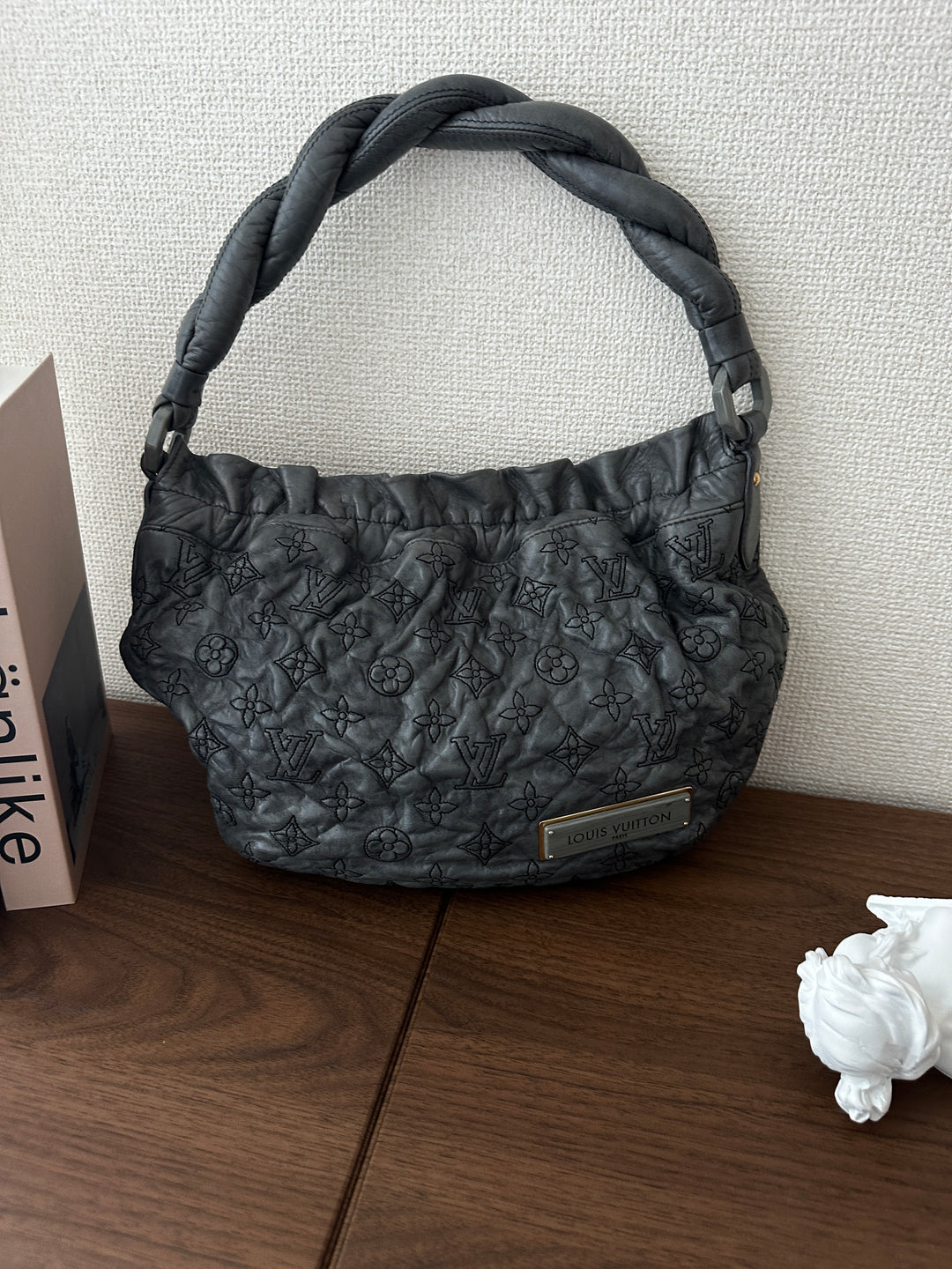 LOUIS VUITTON COS Cloud Bag – Quilted Leather in Graphite Grey 🐘✨