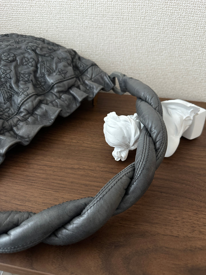 LOUIS VUITTON COS Cloud Bag – Quilted Leather in Graphite Grey 🐘✨
