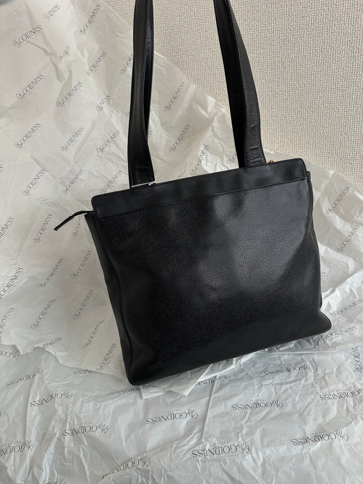 CHANEL Caviar Leather Shoulder Tote 🖤｜Timeless Everyday Elegance