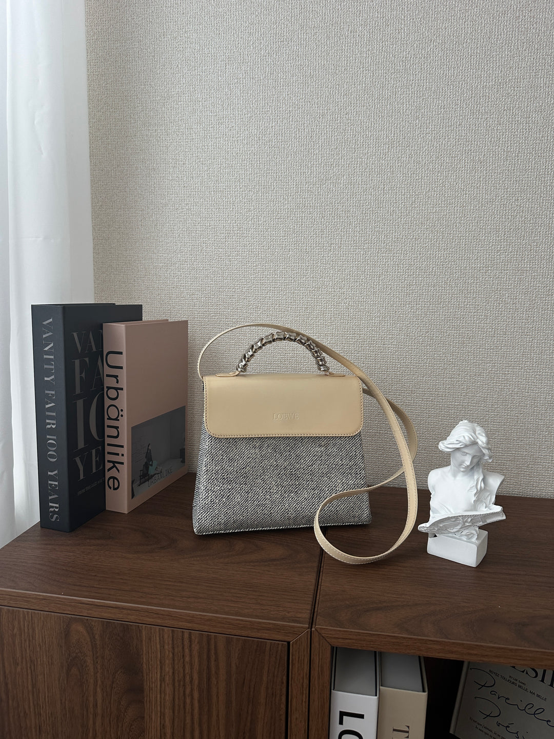 LOEWE Silver Snakebone Mini Kelly – Rare Vintage Treasure 🤍✨