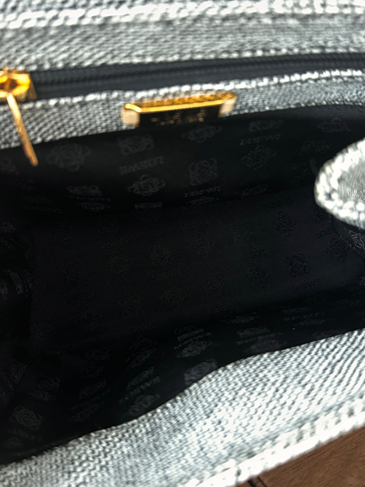 LOEWE Silver Snakebone Mini Kelly – Rare Vintage Treasure 🤍✨