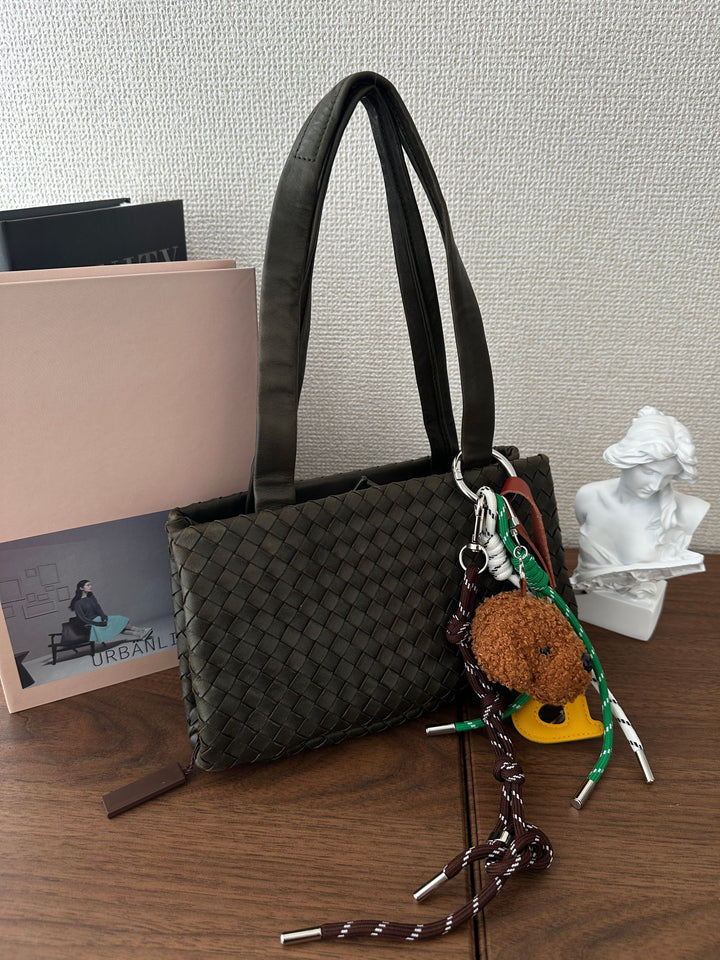 BOTTEGA VENETA Olive Green Hobo – Intrecciato Kiss-Lock Design 💚✨