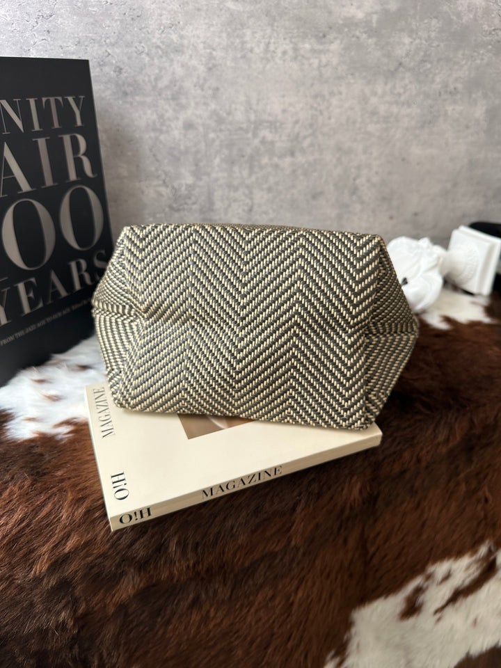 HERMÈS Colourblock Woven Leather Tote Bag 🤎｜Lightweight Daily Tote × Textured Weave × Clean Condition