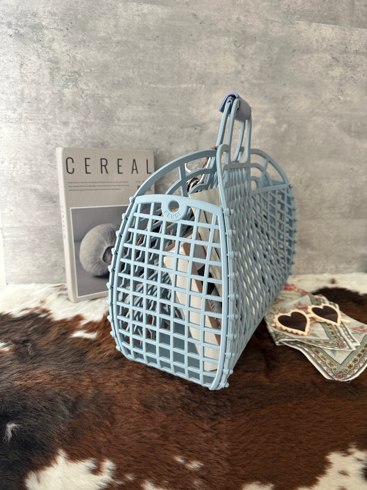 Fendi Limited Edition Basket Tote 🩵✨｜Openwork FF Logo・Customisable Statement Bag