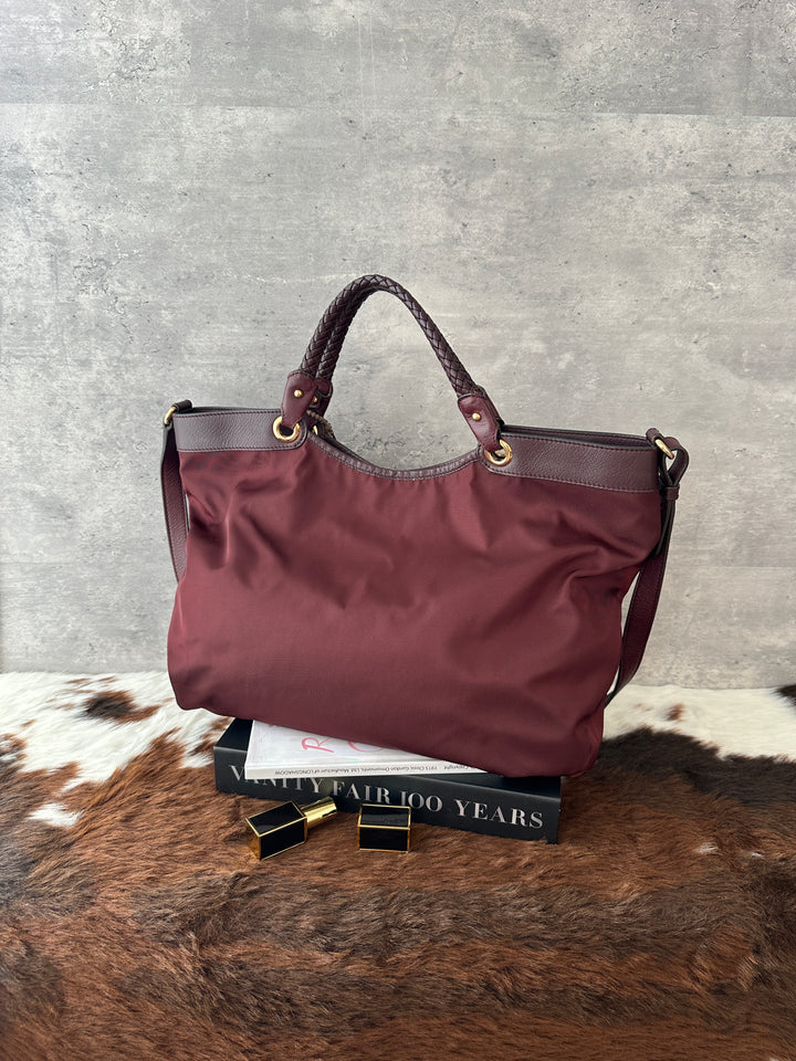 Ferragamo Bow Tote 🍷🎀｜Crystal Bow Detail × Original Strap × Lightweight Design