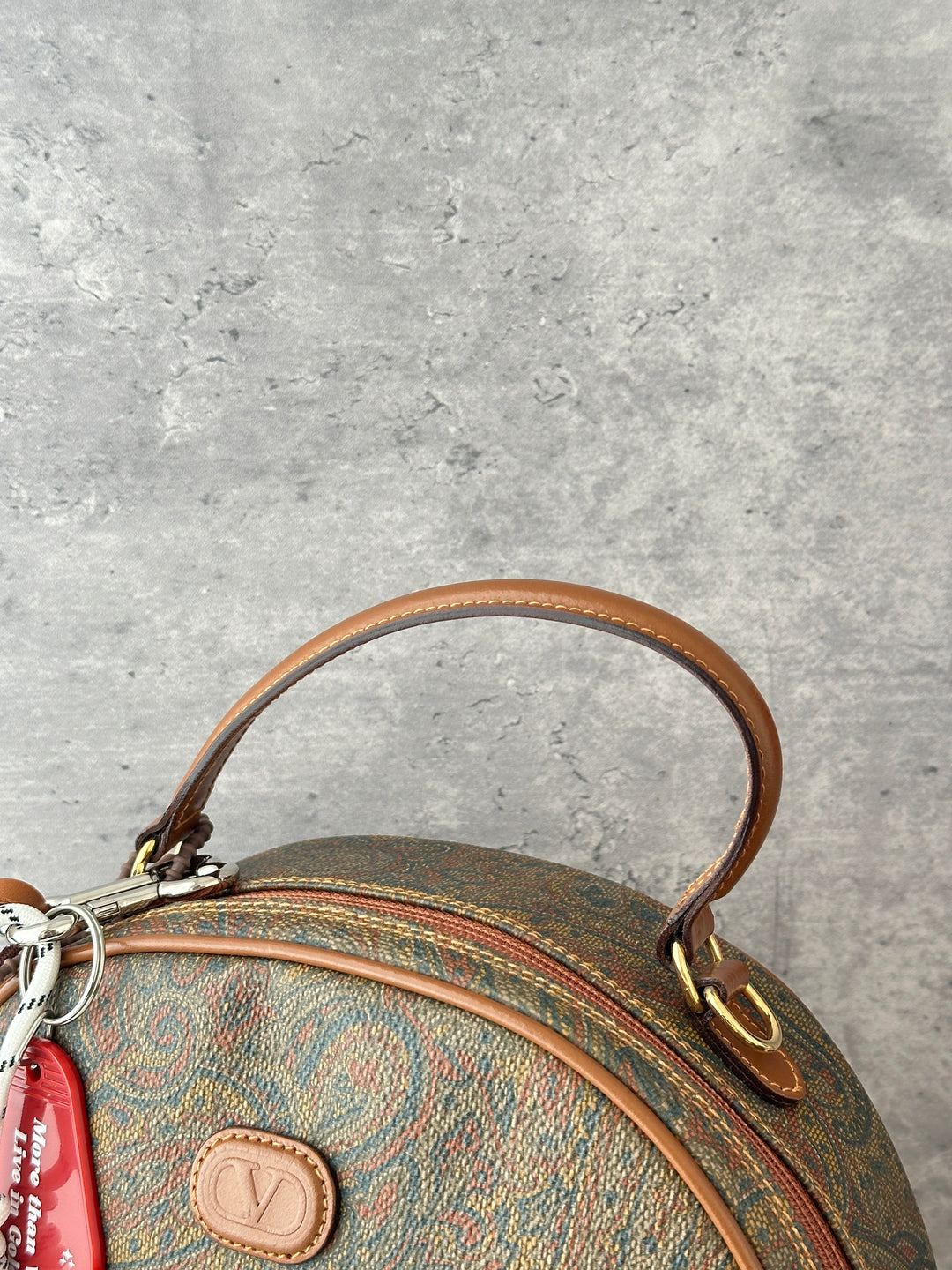 Valentino Garavani Paisley Print Vanity Top Handle Bag 🤎｜Vintage Paisley Print × Rounded Vanity Shape × Strap-Friendly Design