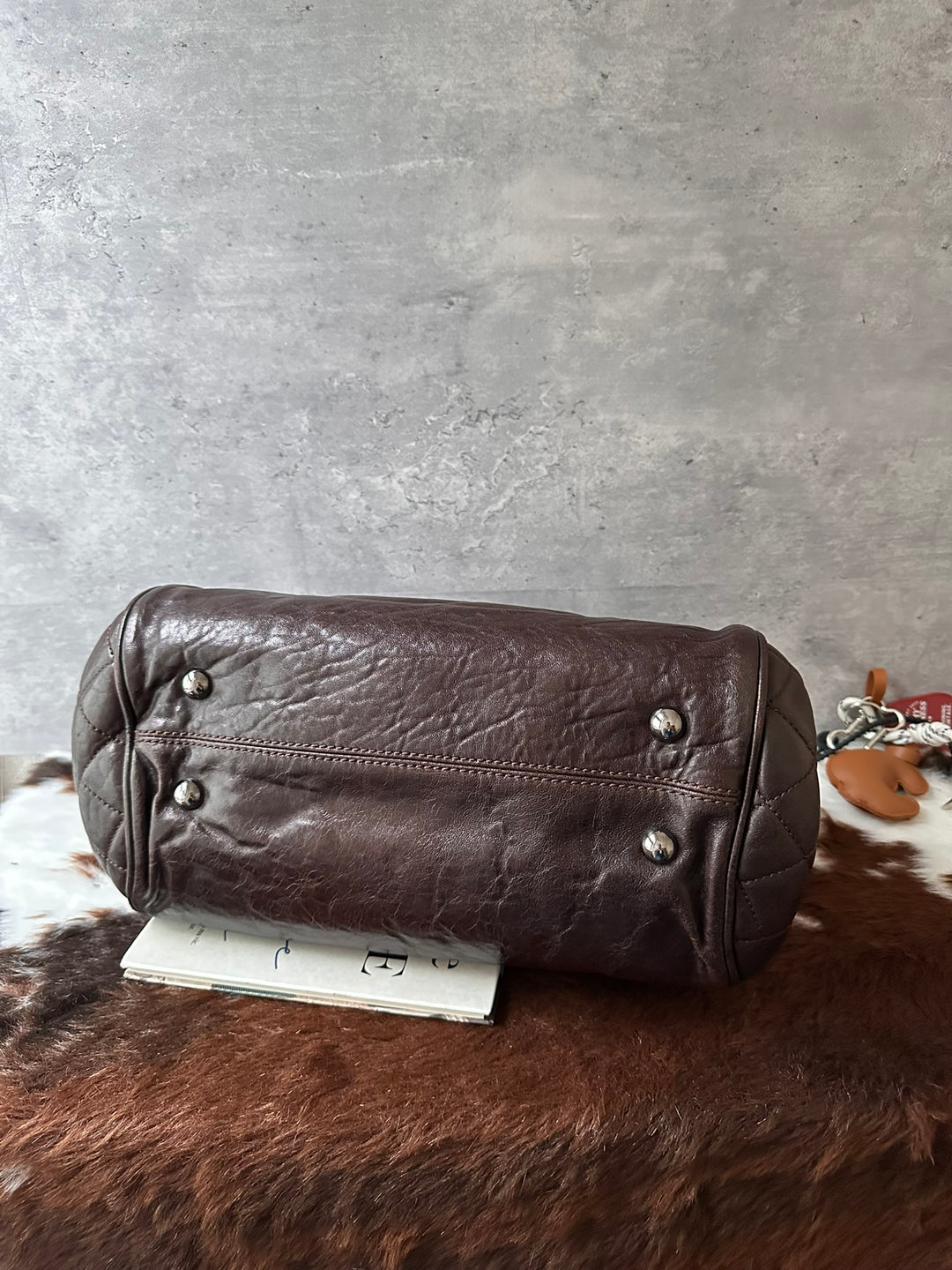 CHANEL Chocolate Kisslock Tote 🤎｜Glossy Calfskin｜Triple Compartments｜Rare Vintage